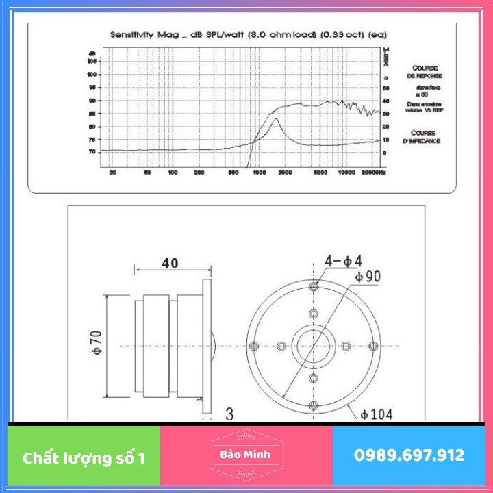 ĐÔI LOA TREBLE RỜI HI-END KASUN 10CM CAO CẤP - QA2010F