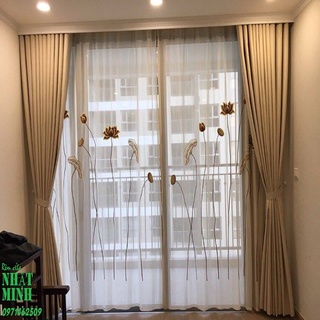 Rèm cửa sổ phòng ngủ, Rèm cửa sổ chống nắng tốt, cản sáng 96%, nhiều size, họa tiết, siêu đẹp giá siêu rẻ