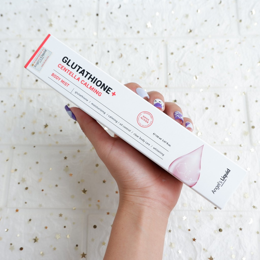 Xịt giảm mụn lưng, dưỡng trắng cơ thể Angel's Liquid Glutathione Plus Centella Calming Body Mist 150ml NPP Shoptido | BigBuy360 - bigbuy360.vn