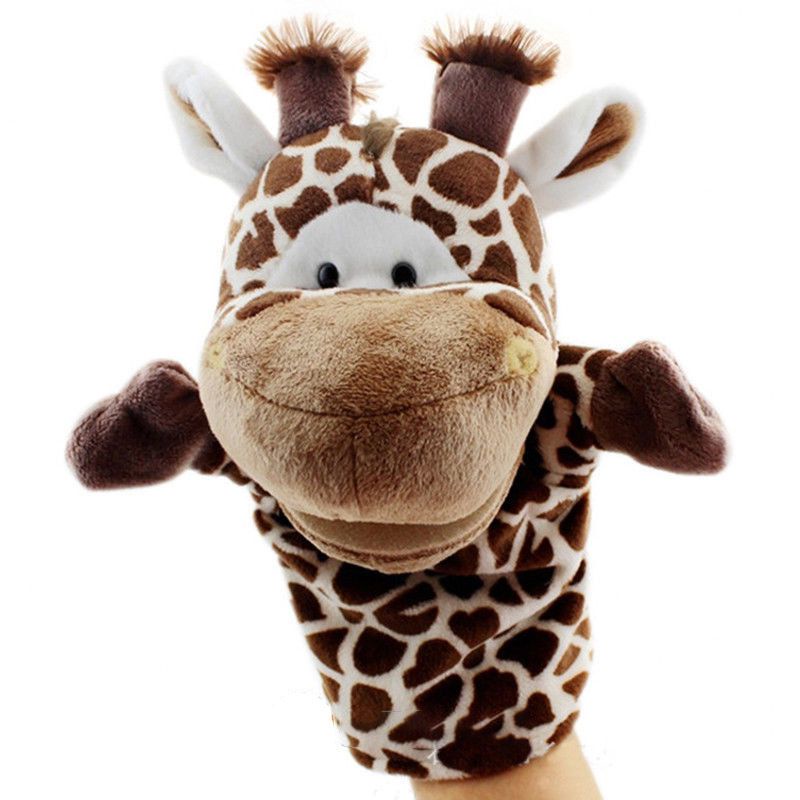 Rối Bông Đeo Ngón Tay Hình Động Vật Hoang Dã Mềm Mại