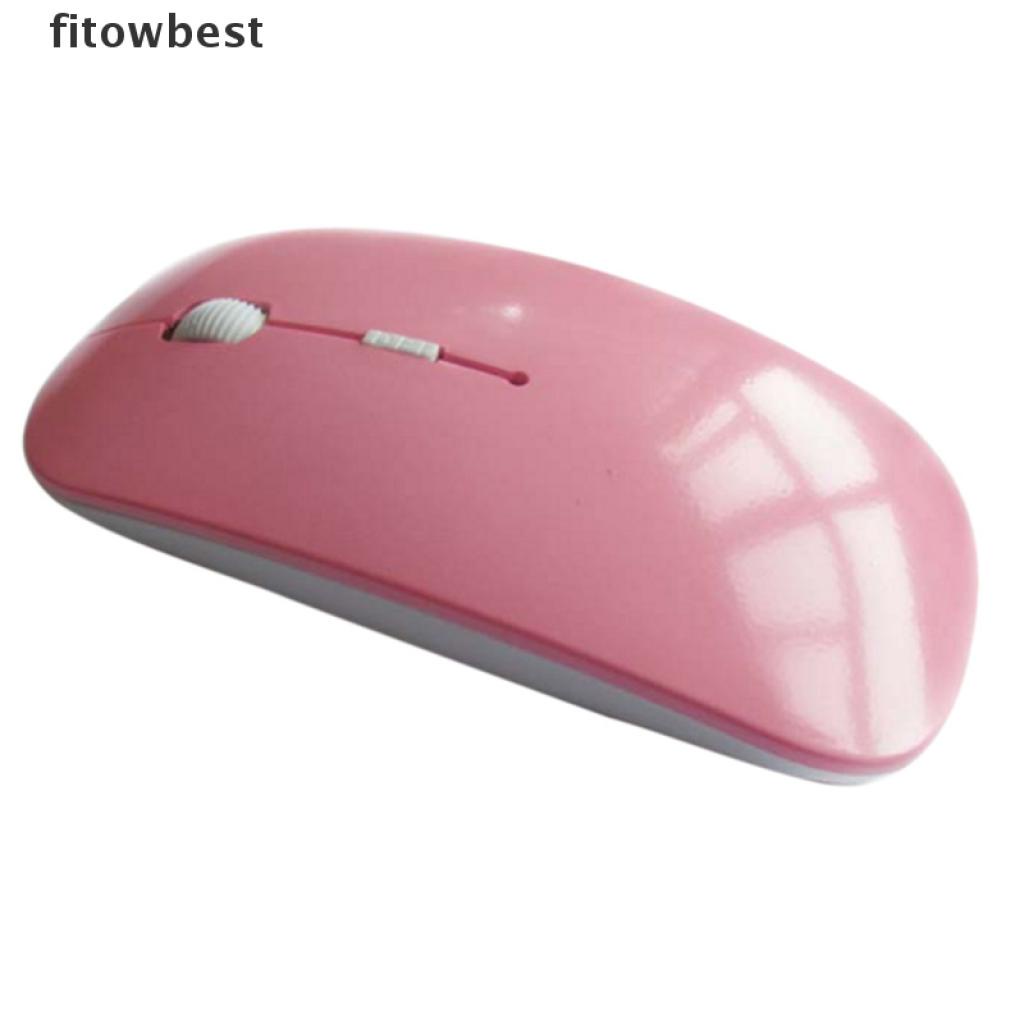 Fbvn New Ultra Thin USB Optical Wireless Mouse 2.4G Receiver Mouse Cordless Computer Jelly