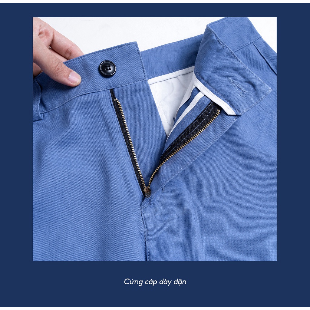 Quần Short Nam Kaki QSBS01, Mềm Mịn Màu Trẻ Trung Phong Cách Hàn Quốc