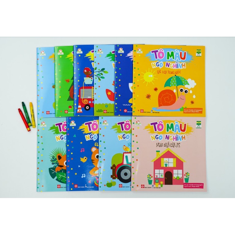 Sách - Tô màu ngộ nghĩnh 10T