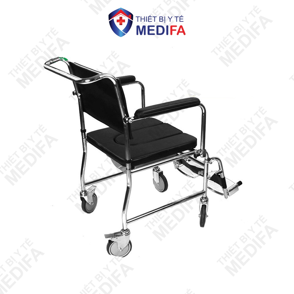 Ghế Bô Cho Người Già, Người Ốm Lucass GX-900 Có Đệm, Bánh Xe, Gác Chân - Như 1 Chiếc Xe Lăn