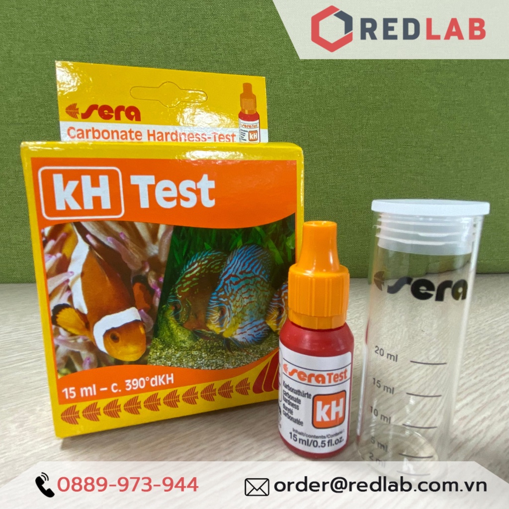 Test nhanh kH Sera Kiểm tra độ kiềm trong nước hồ cá Sera - Hàng chính hãng