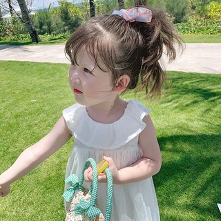 Đầm Cổ Lá Sen Cho Bé Gái