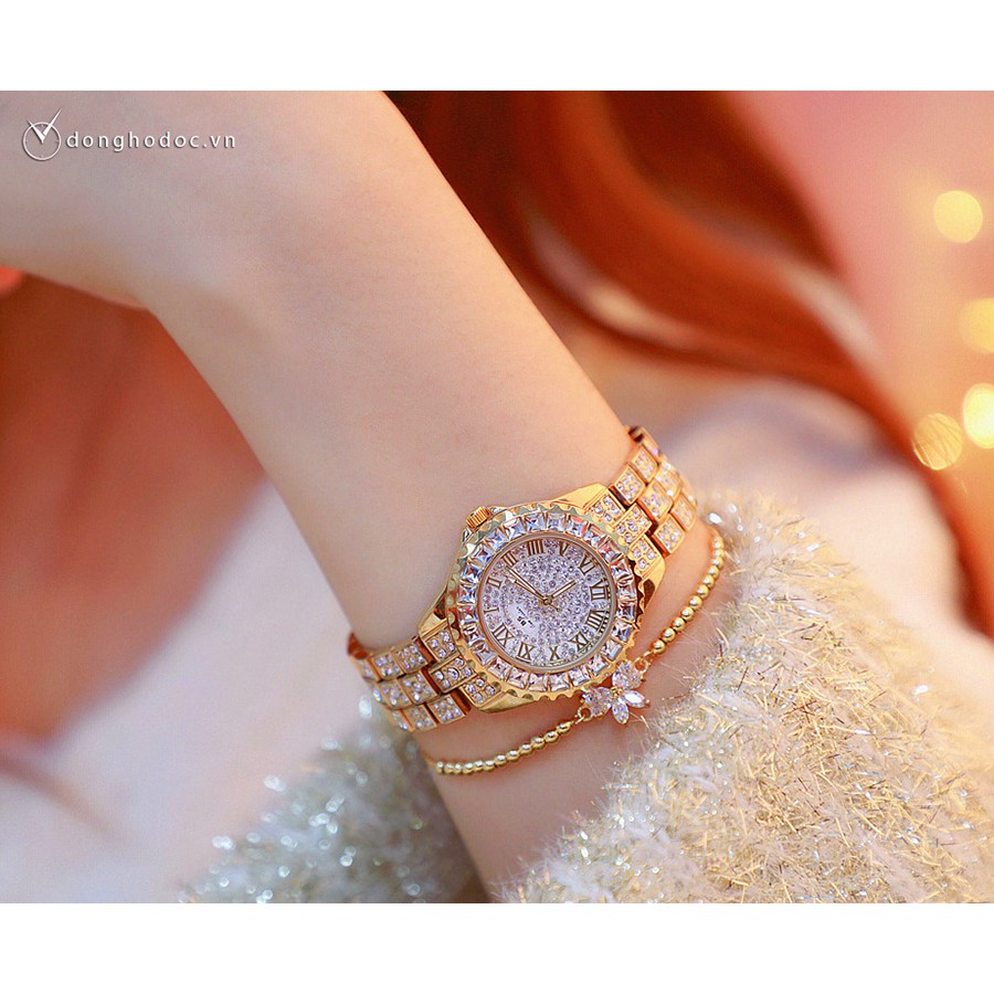 Đồng hồ nữ BS BEE SISTER EBILA Đính đá siêu đẹp + Tặng Hộp & Pin | BigBuy360 - bigbuy360.vn