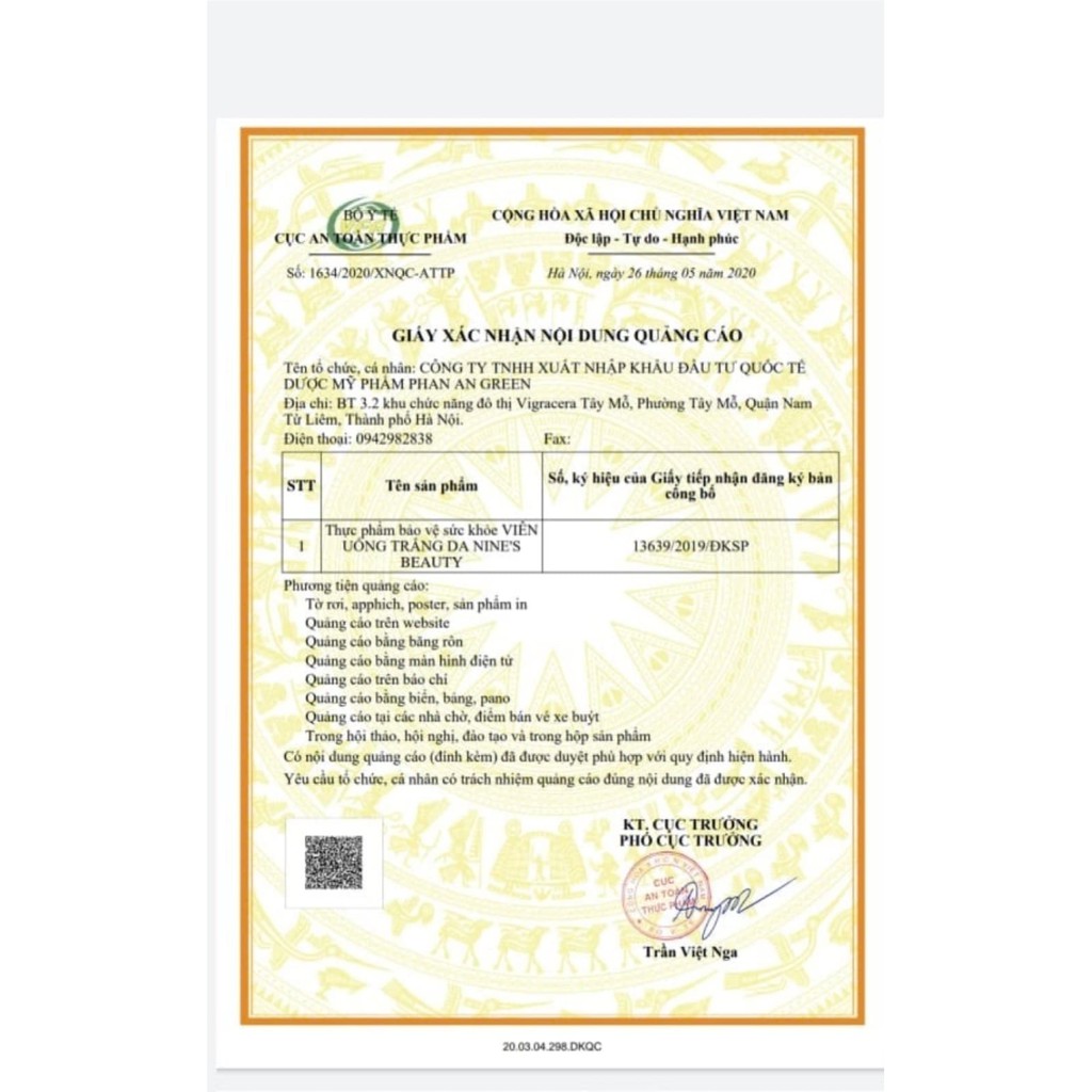 Viên Uống Cao Cấp Trắng Da, Mờ Nám, Giảm Nếp Nhăn Nines Beauty | Thế Giới Skin Care