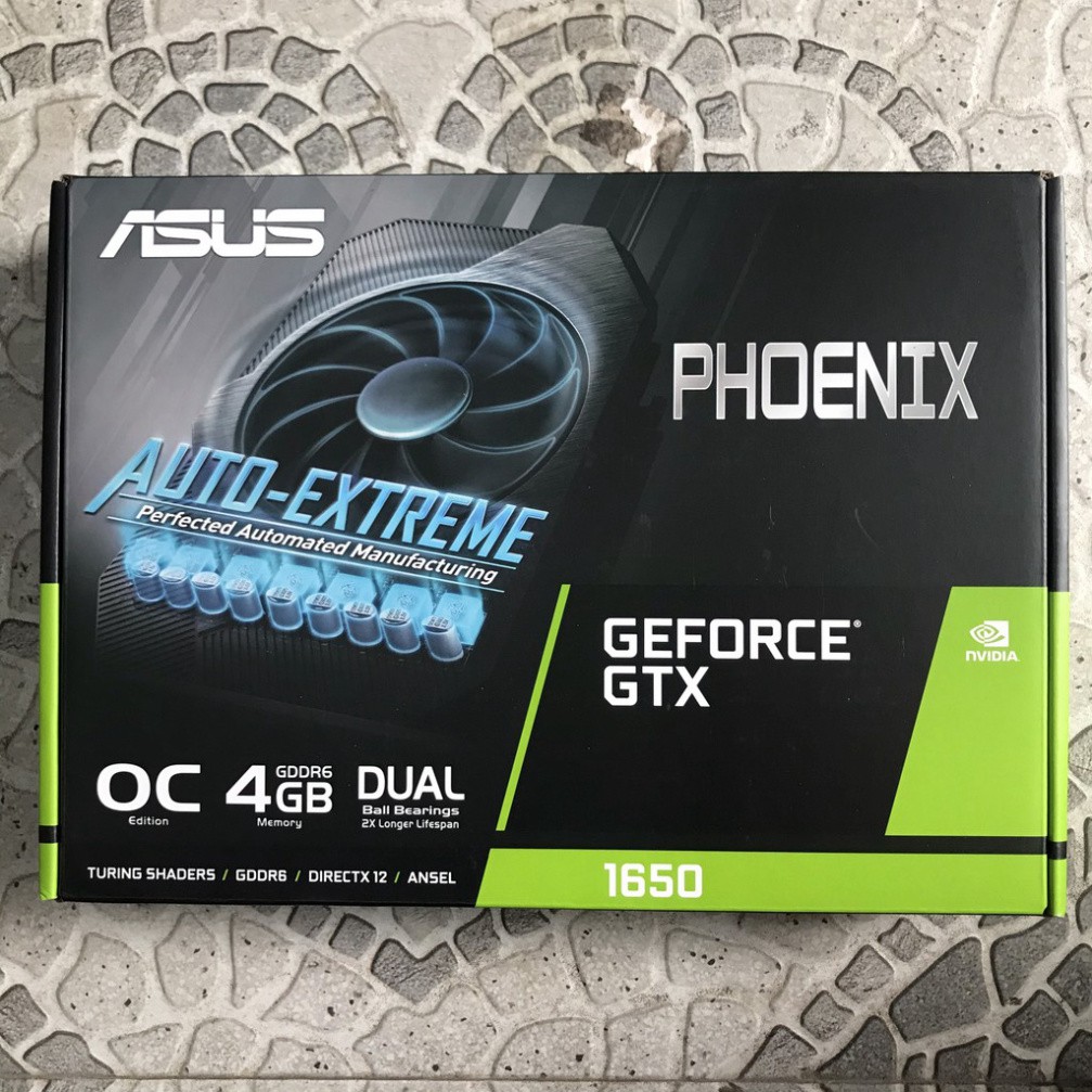 Card màn hình Asus PH GTX 1650-O4G GDDR6 4GB GDDR6, 128-bit, DVI+HDMI+DP Chính hãng Bảo hành 3 năm | BigBuy360 - bigbuy360.vn
