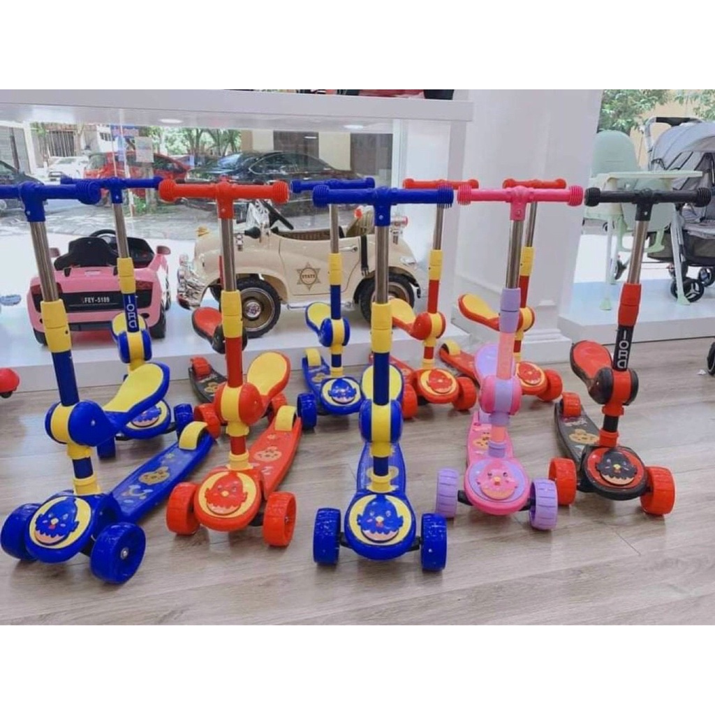 Xe scooter cho bé, Xe trượt Scooter cho trẻ em cao cấp , xe phát sáng có ghế ngồi