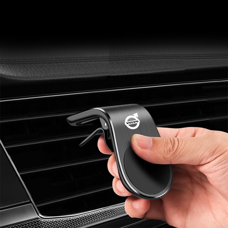 Giá Đỡ Điện Thoại Bằng Hợp Kim Có Nam Châm Gắn Lỗ Thông Gió Xe Hơi Volvo XC60 XC80 XC90 V40 V60 S60L S80