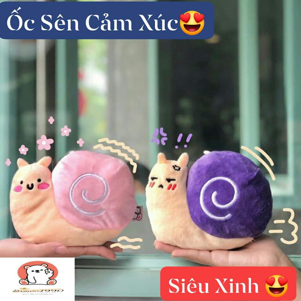 Gấu Bông Ốc Sên Cảm Xúc Nhồi Bông Cao Cấp BrownStore