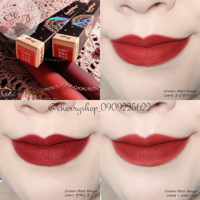 Son kem lì Black Rouge Cream Matt Rouge date cận 01/2022