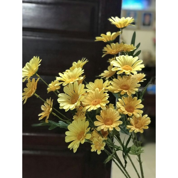 Cúc Mi Cành Dài Hoa Lụa Đẹp Hoa Cao Cấp