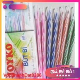 (Sale)  [Sale]Hộp 20 bút bi nến dài 18cm ngòi nhỏ nét trơn