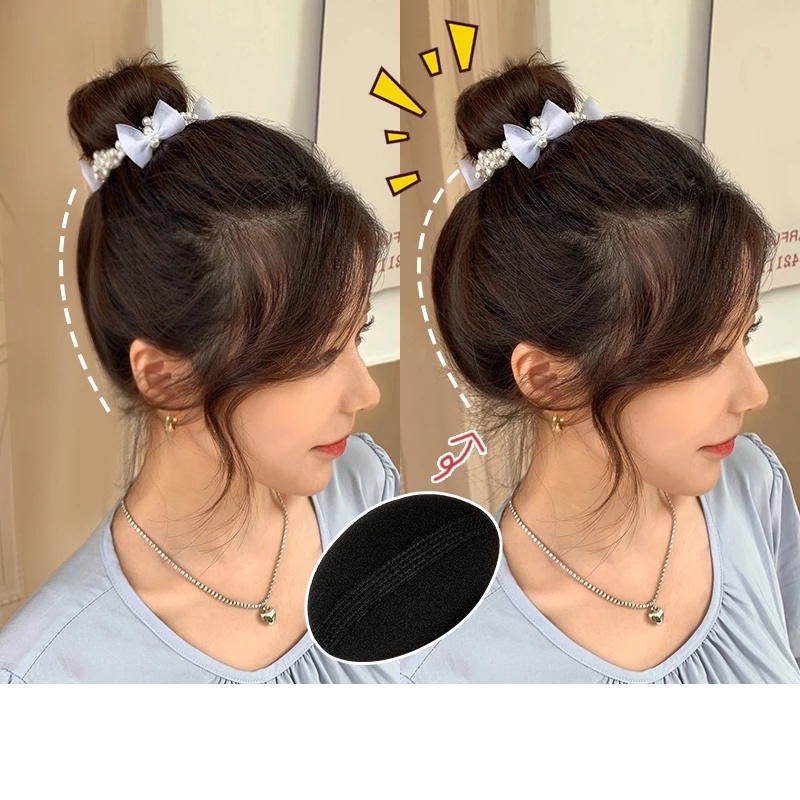 Set 2 / 4 Đệm Xốp Mềm Mại Tạo Kiểu Tóc Vô Hình Cho Nữ