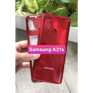 Bộ vỏ samsung A21s zin ( kèm kính camera,nút bấm, khay sim)