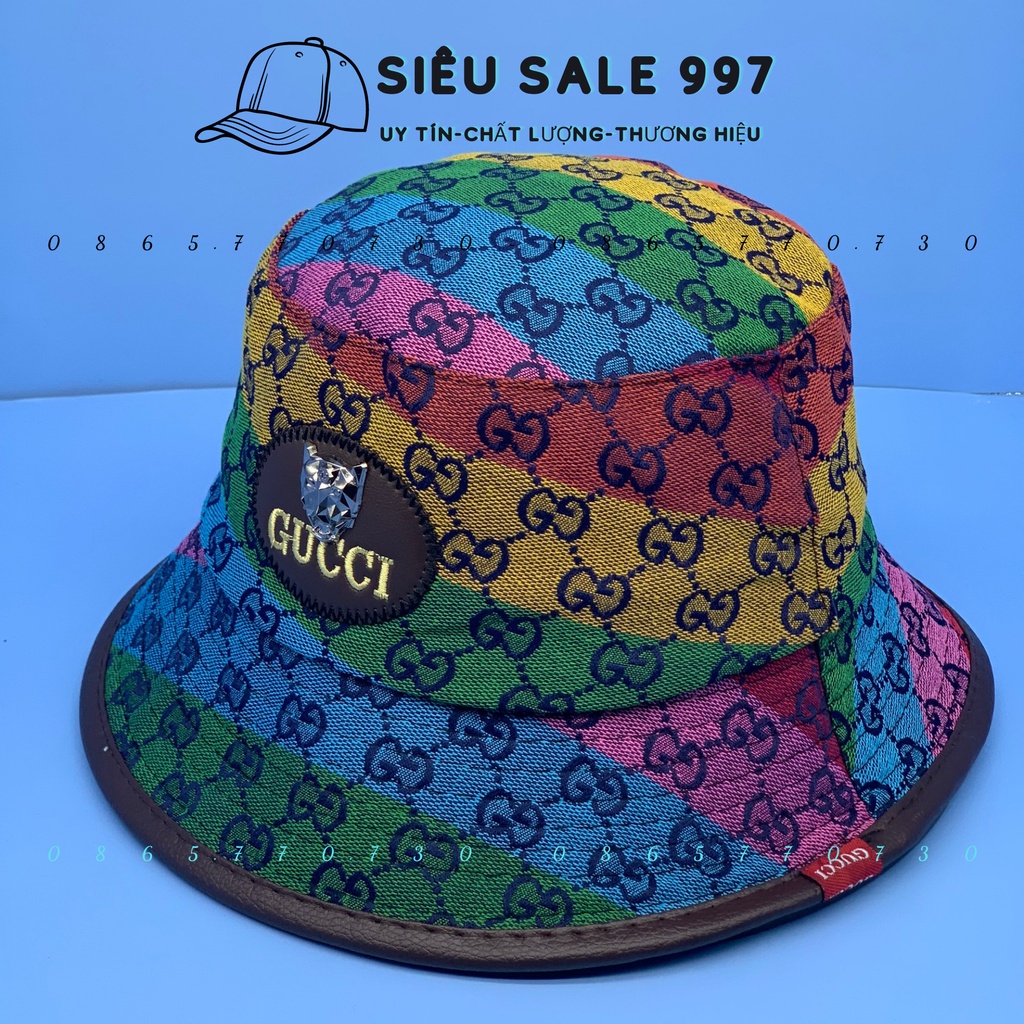 COMBO 2 CÁI NÓN GC CAO CẤP NGŨ SẮC FULL TEM MÁC HÀNG NHẬP THỜI TRANG UNISEX
