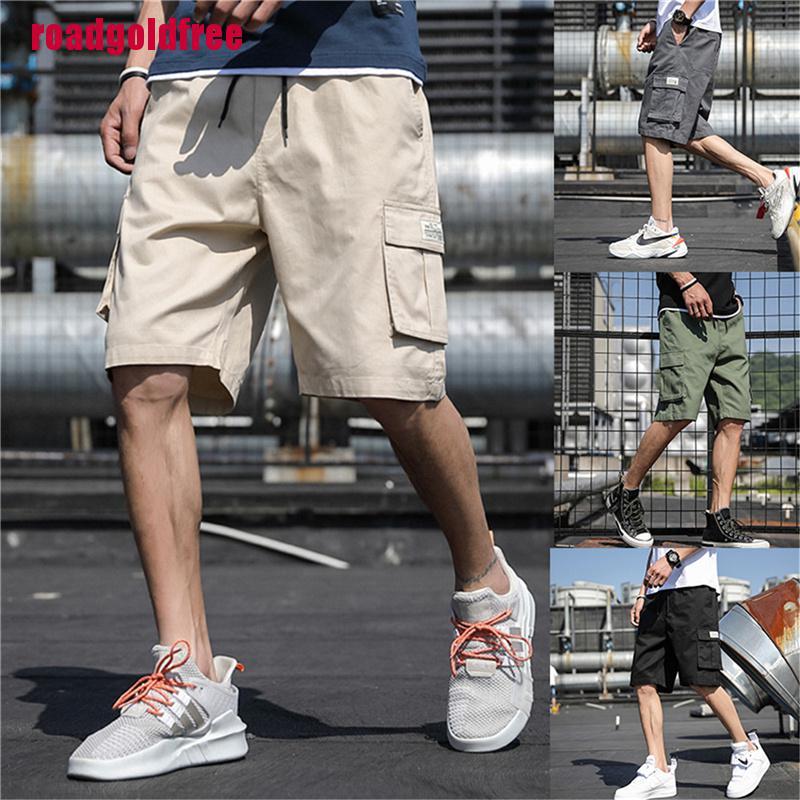 [rgfreeVN]Men Casual Cargo Shorts Pants Multi Pockets Combat Summer Beach Trousers Fashion