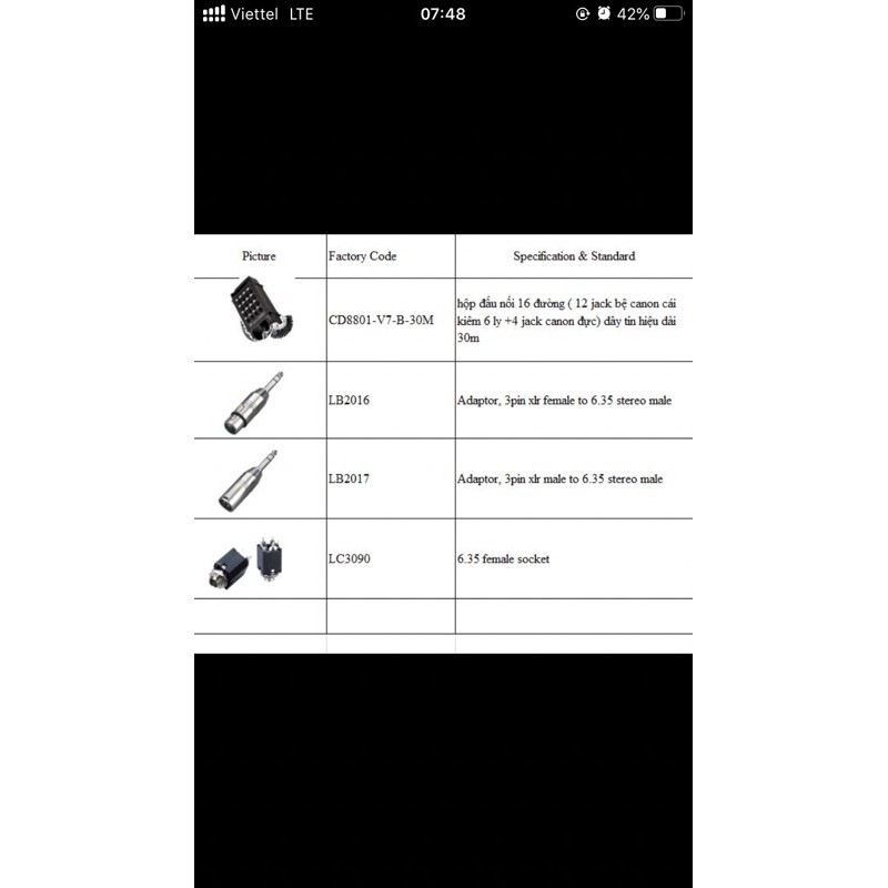 Hộp đấu nối cáp link 1216 đường jack đa năng cắm canon xlr và 6 ly  dài 30 mét