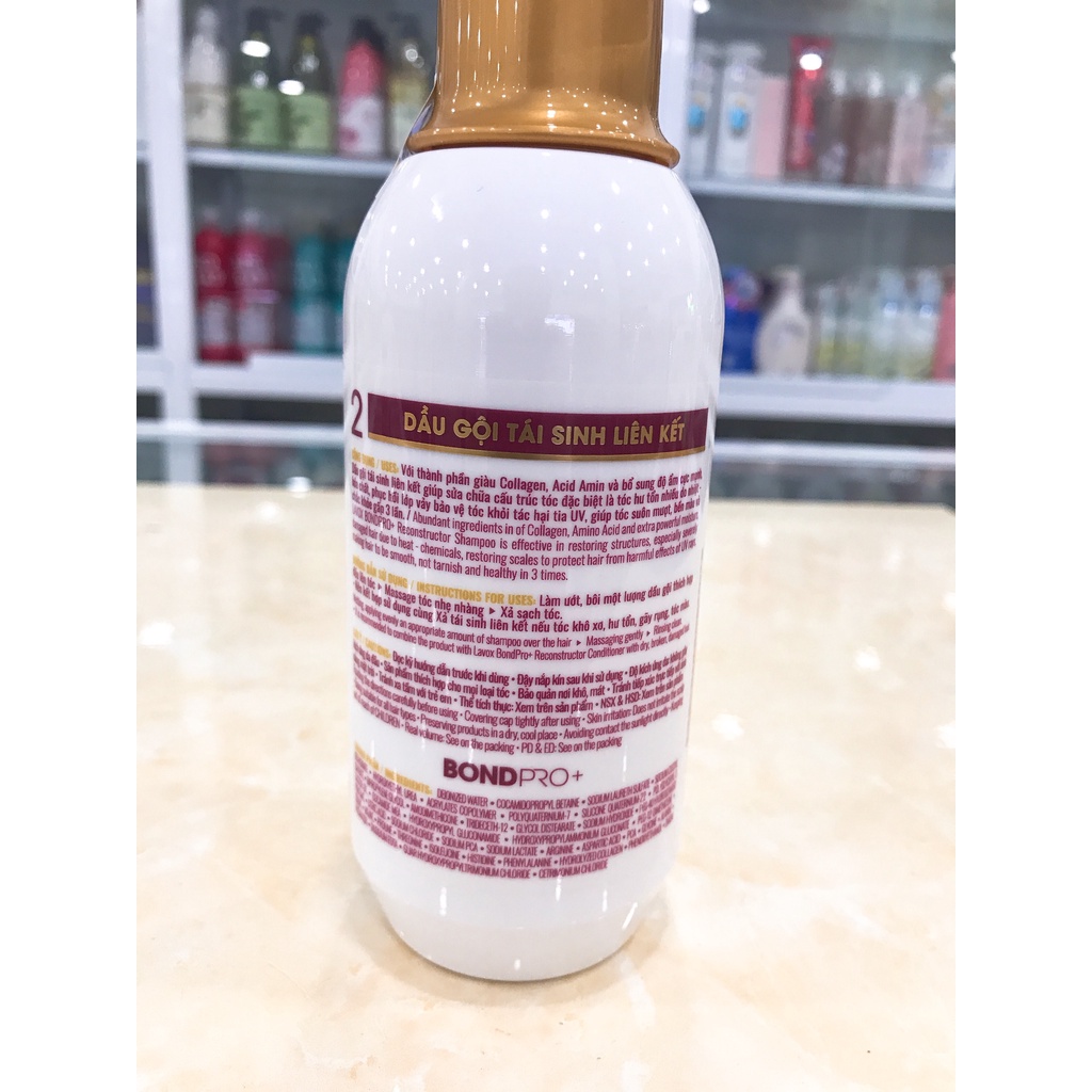 Dầu Gội-Kem Xả-Hấp Dầu Tái Sinh Phục Hồi Hư Tổn LAVOX Bondpro Reconstructor 300ml