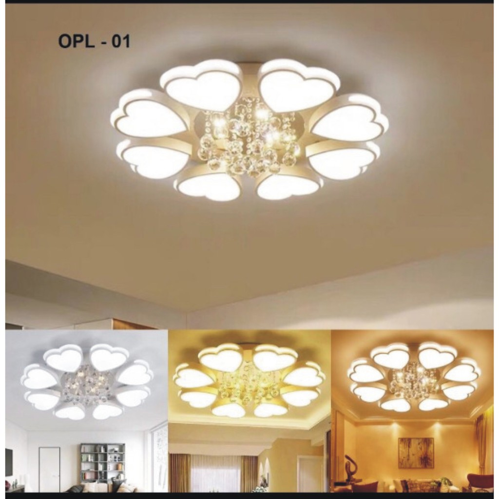 Đèn mica ốp trần mâm mica ốp trần Đèn mâm mica led