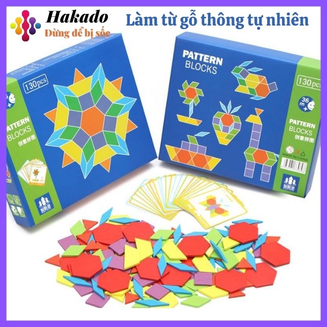 Combo 2 ghép hình pattern block