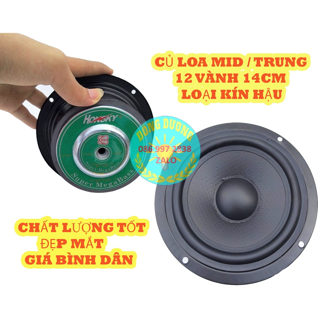 COMBO 2 CHIẾC LOA TRUNG 12 HỒNG KỲ ĐEN TỪ 100 CAO CẤP - LOA MID 14CM