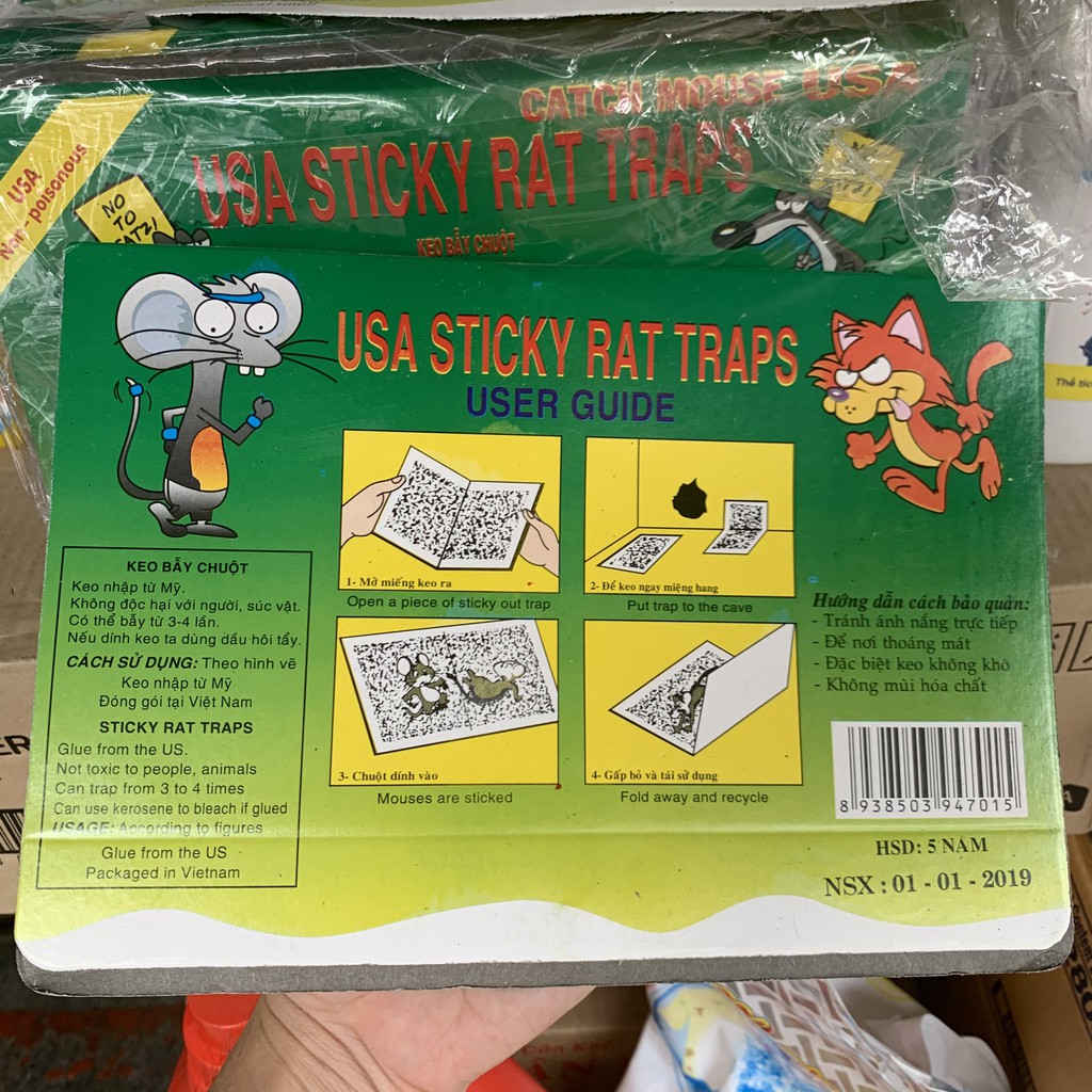 Keo dán chuột USA Rat Glue Traps giá sỉ