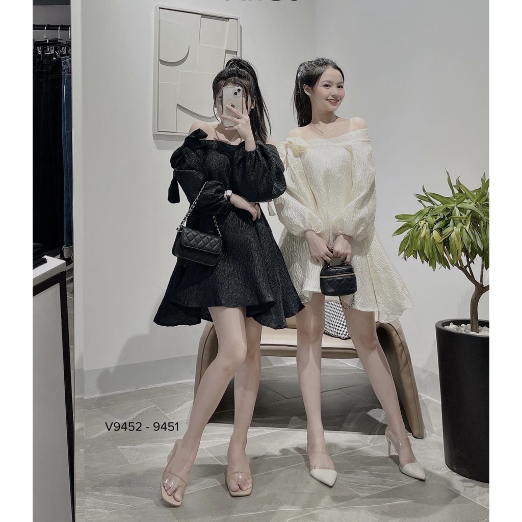 Áo gấm hoa trễ vai buộc nơ, hottrend,phù hợp đi tiệc, đi làm