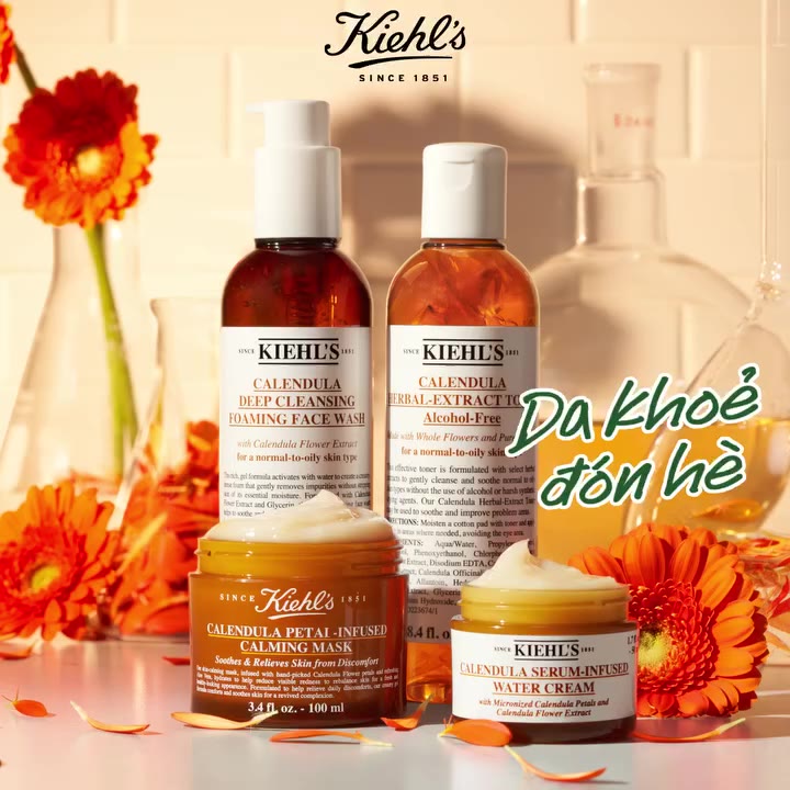 Nước cân bằng hoa cúc Kiehl's Calendula Herbal Extract Alcohol-Free Toner 125ml | BigBuy360 - bigbuy360.vn