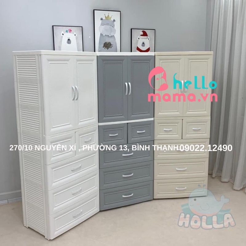 Tủ Nhựa 5 Tầng Holla Cho Bé Sang Trọng, Bền Đẹp Chắc Chắn