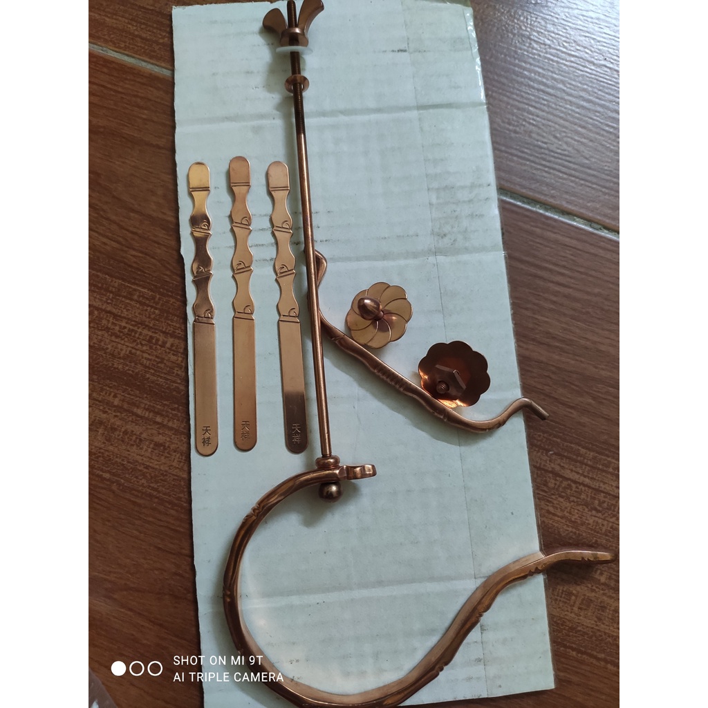 Móc đồng thau, đồng đỏ hàng china mới chưa sử dụng