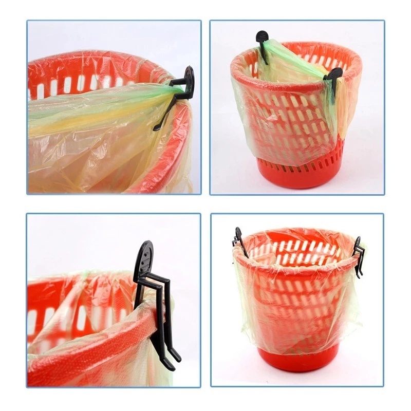 Set 2 kẹp cố định túi rác bằng nhựa tiện dụng cho gia đình/ văn phòng
