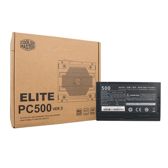 Nguồn Cooler Master Elite PC500 500W V3 (MPW-5001-PSABN1)