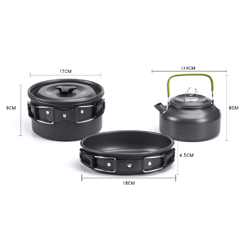 Bộ dụng cụ nấu ăn siêu nhẹ chuyên dụng cho cắm trại dã ngoại | BigBuy360 - bigbuy360.vn