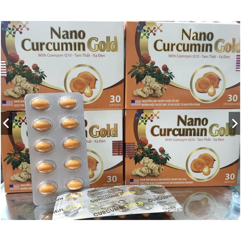 [Viên uống] Nano Curcumin GOLD giảm các triệu chứng viêm đau dạ dày