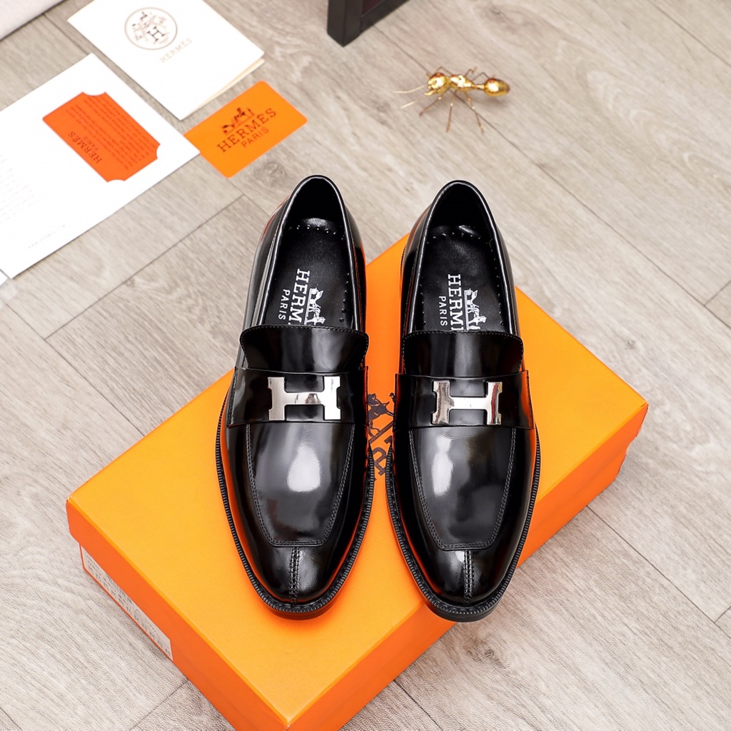 Giày oxfords nam da thật Hermes HM mũi nhọn thiết kế vừa sang trọng, vừa trẻ trung