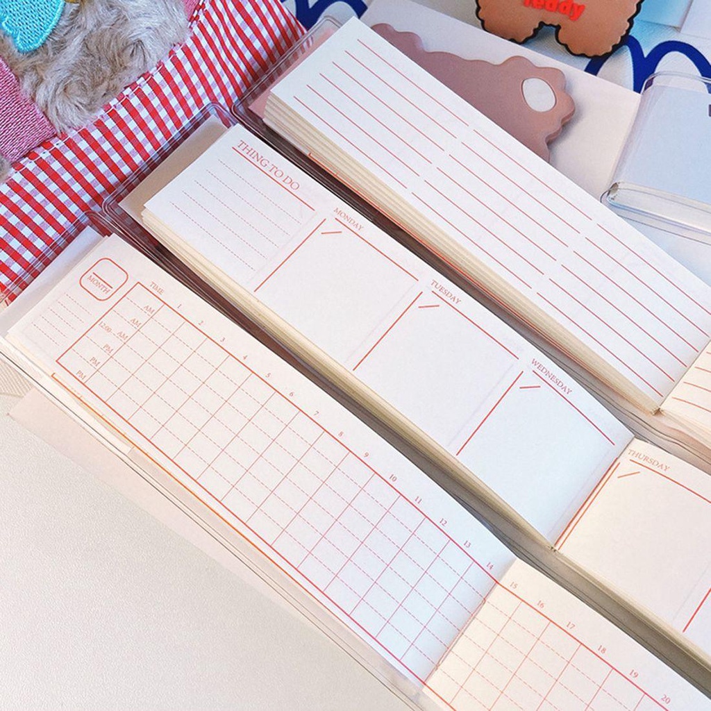 Sổ tay ghi chú MMULCK thiết kế bỏ túi họa tiết gấu hoạt hình dễ thương cho bé