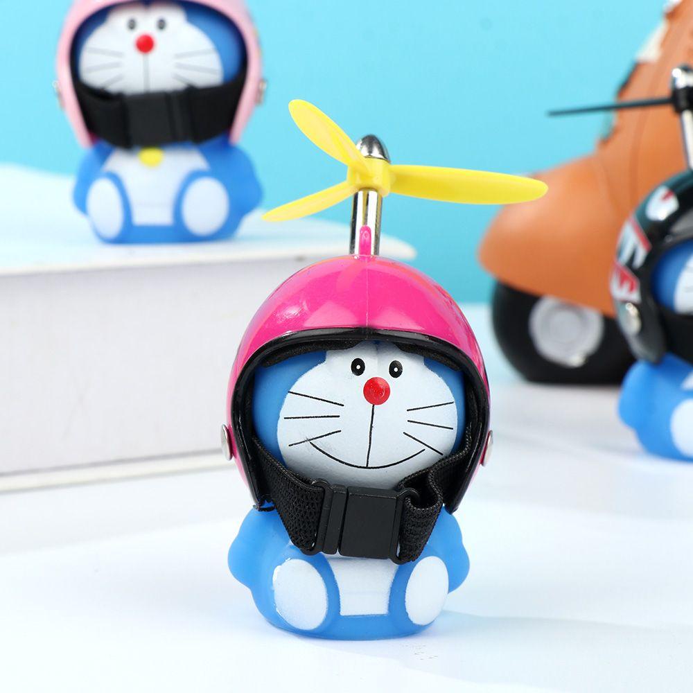 Phụ Kiện Đèn Gắn Mũ Bảo Hiểm Hình Doraemon Bằng Tre Chuyên Dùng Cho Xe Máy