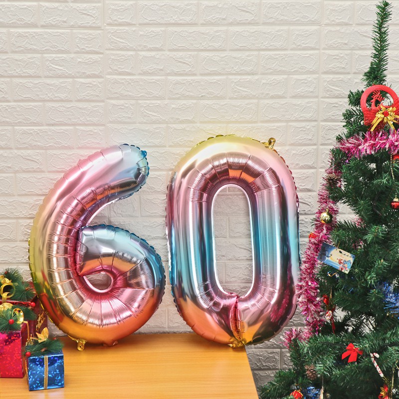 Bong bóng hình số 32 inch trang trí tiệc sinh nhật