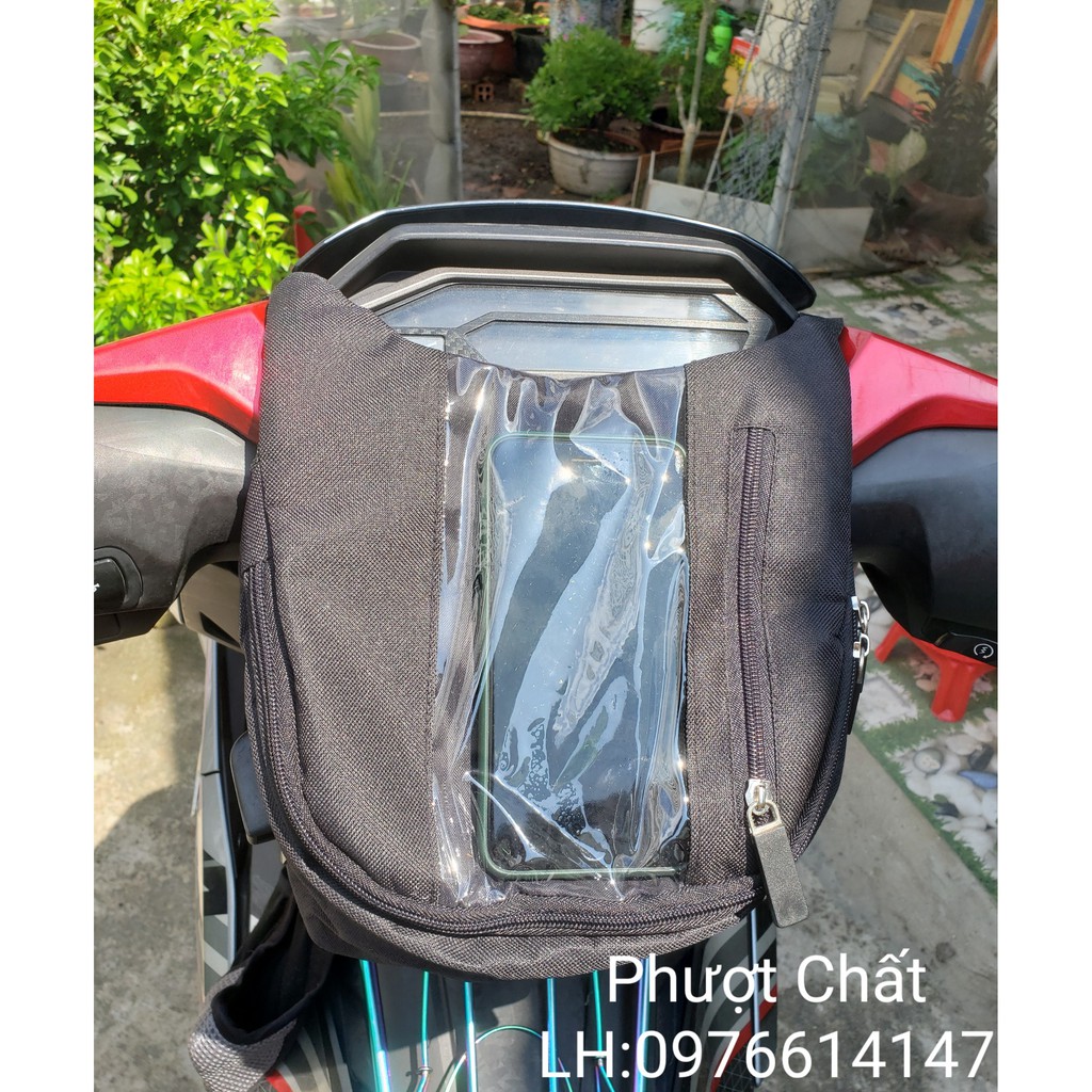 Túi Grap cao cấp,túi treo đầu xe máy xem bản đồ chạy Grao,shipper,đi phượt