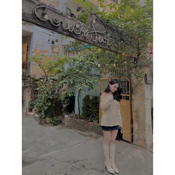 Boot đùi nữ bốt đùi  cho nữ gót vuông khoá cạnh chất liệu da cao cấp hàng Quảng châu | BigBuy360 - bigbuy360.vn