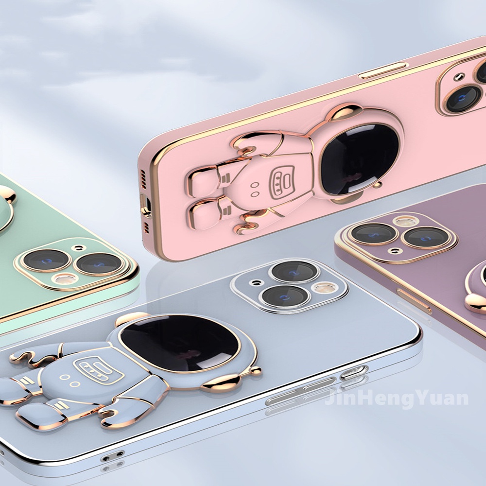 Ốp Điện Thoại Silicon Họa Tiết Phi Hành Gia 6D Cho Iphone 13 11 12 Pro MAX 7 8 Plus X XS XR MAX 12 Mini 13 Mini