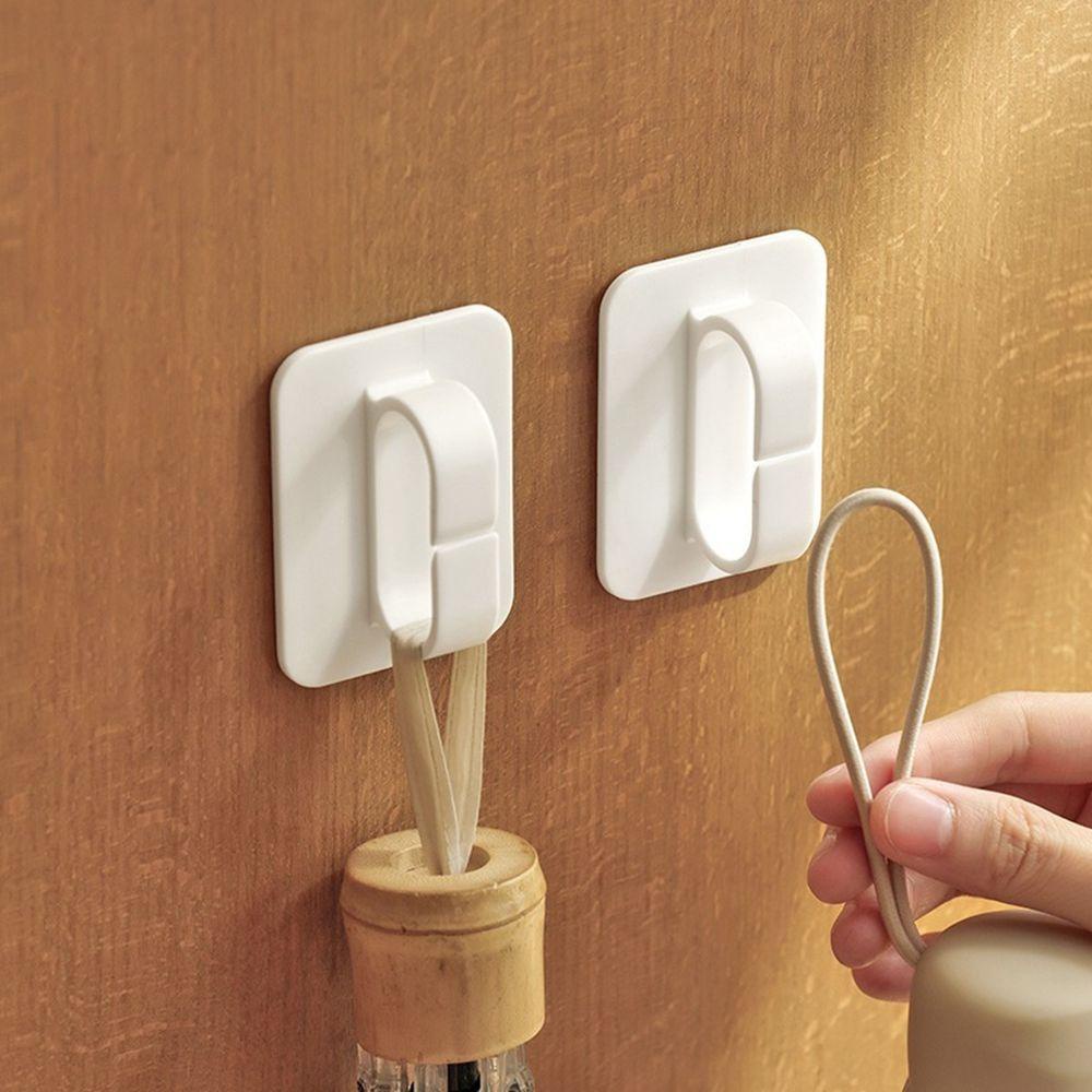 Set 2 Móc Treo Đồ Dính Tường Bằng PP Đơn Giản