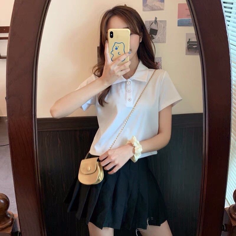 (Sẵn) Áo polo mặc kèm gile ullzang | BigBuy360 - bigbuy360.vn