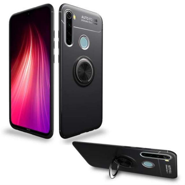 Ốp lưng Redmi Note 8 FREESHIP Từ 50k chống sốc giá đỡ kiêm nhẫn hút Ô tô Auto Focus cao cấp