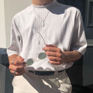 Áo thun stee cổ cao tip cvc - giá sỉ unisex