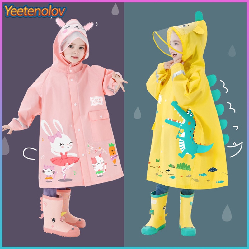 Áo Mưa Chống Thấm Nước Thiết Kế Dễ Thương Cho Bé Mẫu Giáo