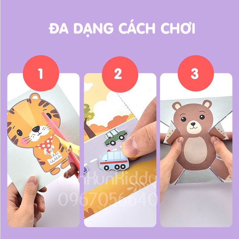 BỘ CẮT GIẤY THỦ CÔNG PHÂN CẤP CHO BÉ